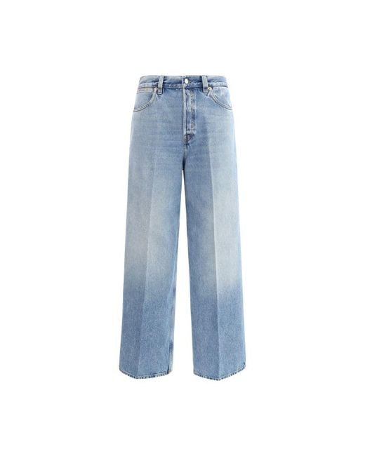 Gucci Blue Wide Leg Jeans