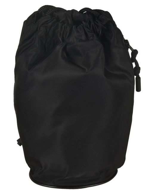 Sacai Black Monogram Embroidered Bucket Bag