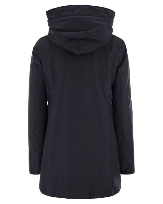 Fay Blue Technical Gabardine Toggle Coat