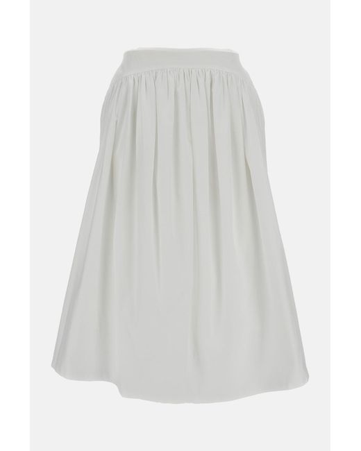Simone Rocha White Basque Cotton Skirt