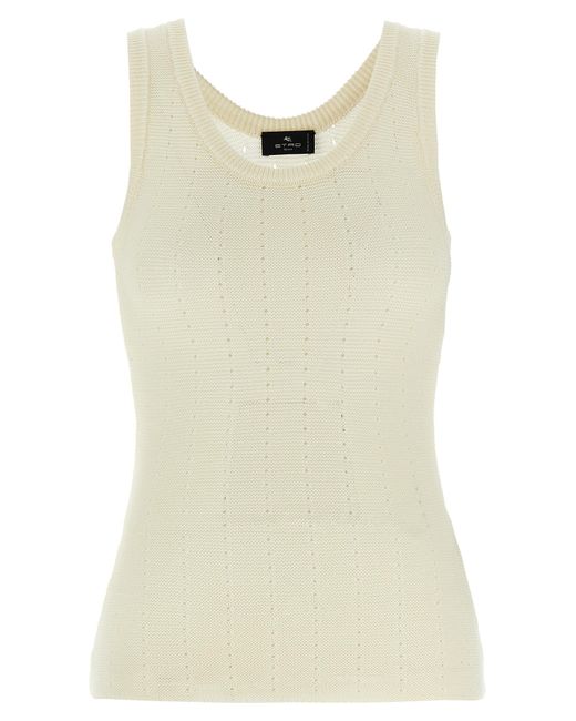 Etro Natural Punched Top
