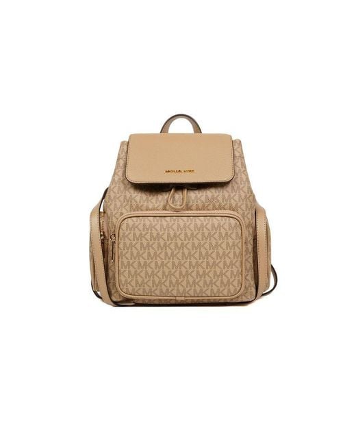 Michael Kors Natural Backpack Polyvinyl Chloride Bags Backpacks