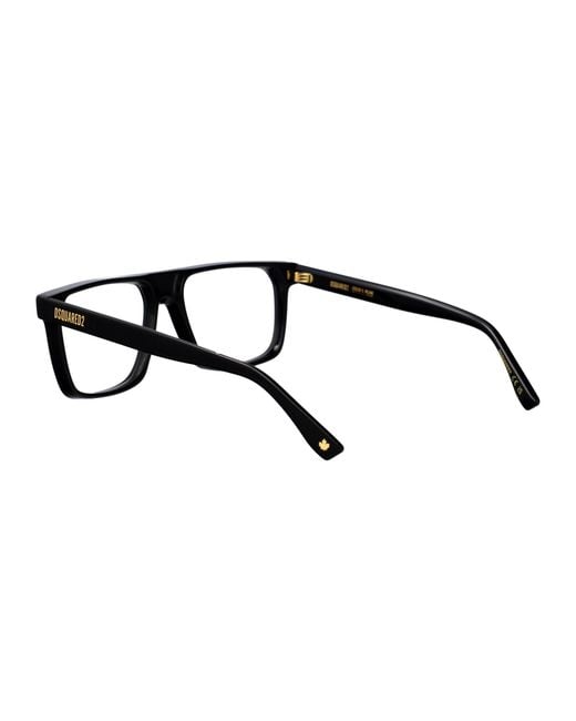 DSquared² Black D2 0182 2M2 Acetate Optical for men