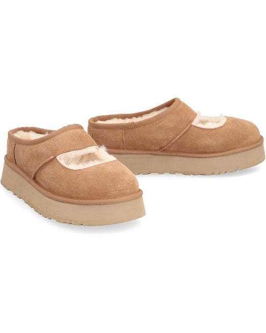 Ugg Brown Slippers Bea Mary Jane Wool