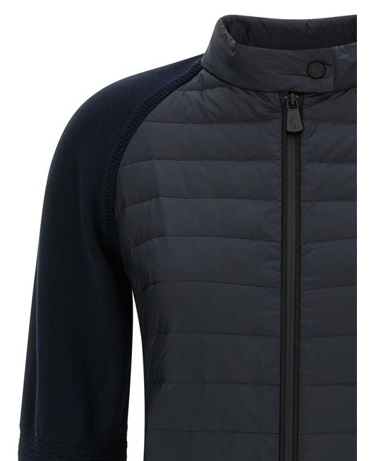 Moncler Blue Padded Cardigan