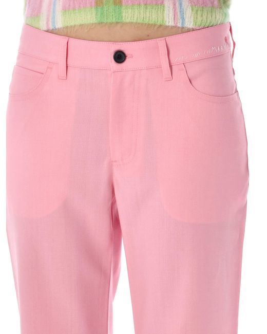 Marni Pink Cool Wool Trousers