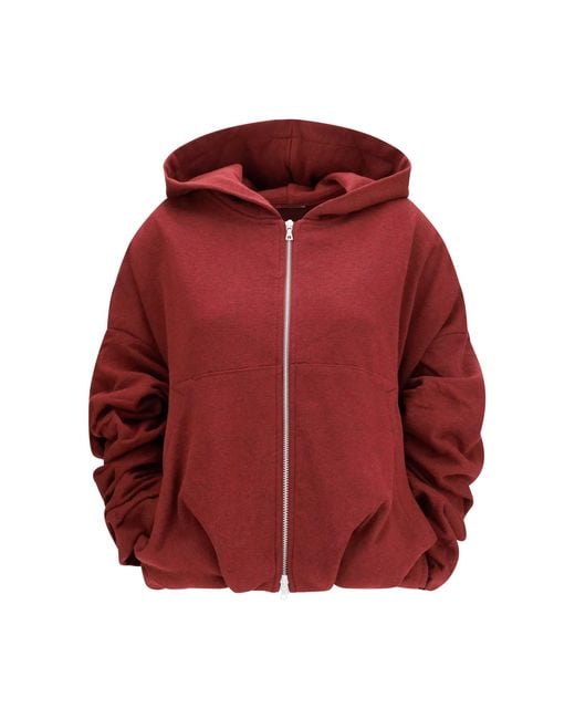 Dries Van Noten Red Sweatshirt Cotton Sweatshirts
