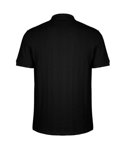 Les Hommes Black Polo Shirt for men