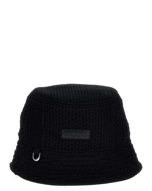 Jacquemus Black 'Le Bob Belo' Bucket Hat