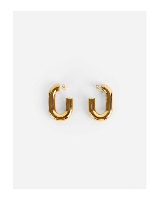 Rabanne Metallic Xl Link Hoops Jewelry