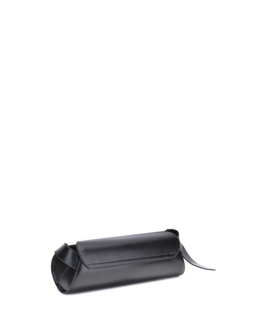 Jil Sander White Large Cannolo Shoulder Bag Calf Leather Bos Taurus