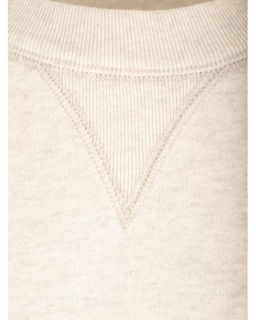 Isabel Marant Natural Margo Cropped Sweatshirt