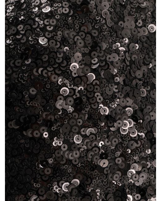 Pinko Black Pappacieca Pencil Skirt With Sequins