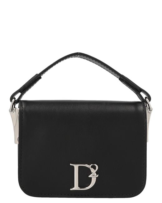 DSquared² Black Logo Shoulder Bag