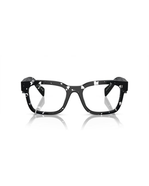 Prada Black Square Frame Glasses for men