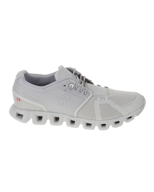 On Shoes Gray Running Fabric Bottom Sneakers for men