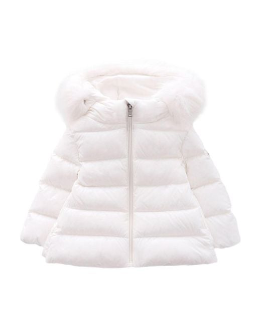 Moncler Pink Down Jacket For Kids Padded