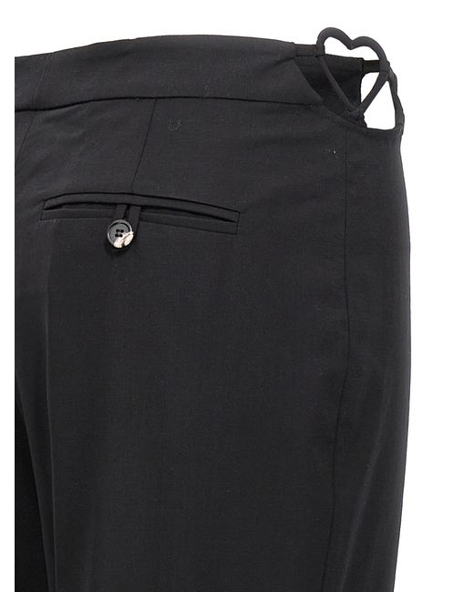 Nensi Dojaka Black 'Hearts' Pants