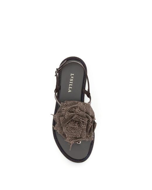 Le Silla White Rose Sandals Calf Leather Bos Taurus
