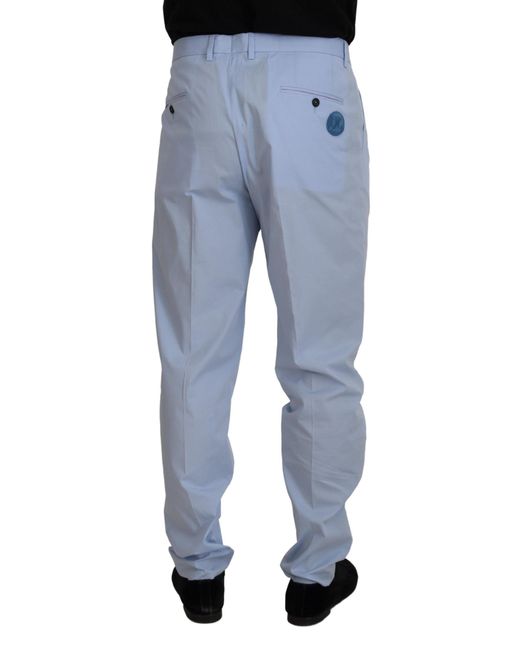 Dolce & Gabbana Blue Elegant Slim Fit Chinos for men