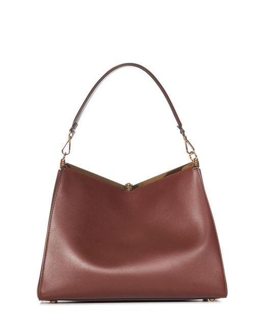 Etro Brown Vela Large Shoulder Bag