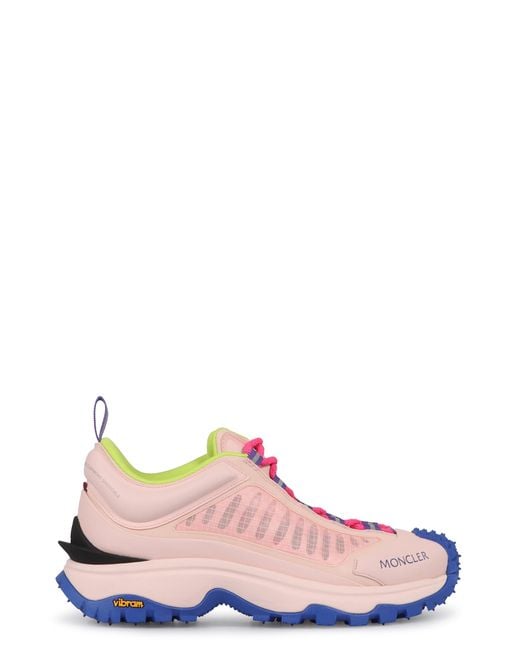 Moncler Pink Trailgrip Lite Low-Top Sneakers Upper: Polyamide Trainers