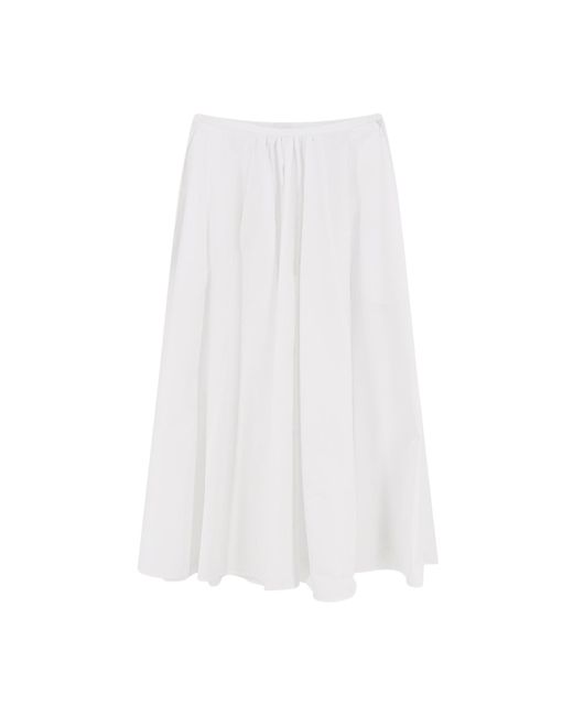 Aspesi White Skirts Cotone