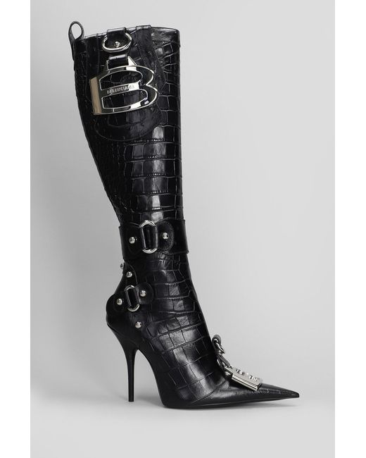 Balenciaga Black Essex Boot 110 High Heels Boots