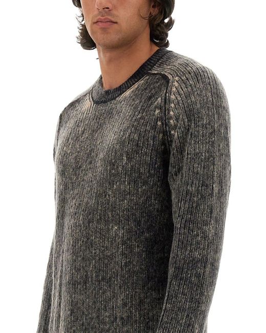 Paul Smith Gray Wool-Blend Knitted Sweater for men