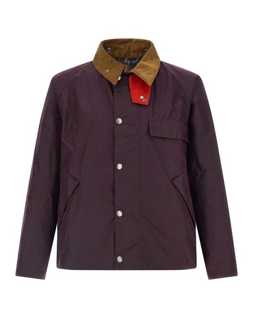 Barbour Purple Paul Smith Loves 'Transport' Jacket for men