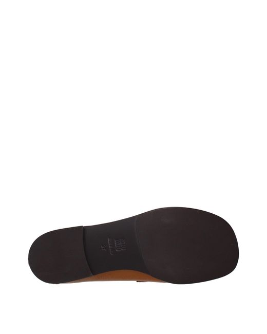 Miu Miu Brown Loafers Leather/Cognac