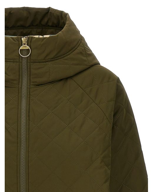 Barbour Green 'Glamis' Hooded Jacket