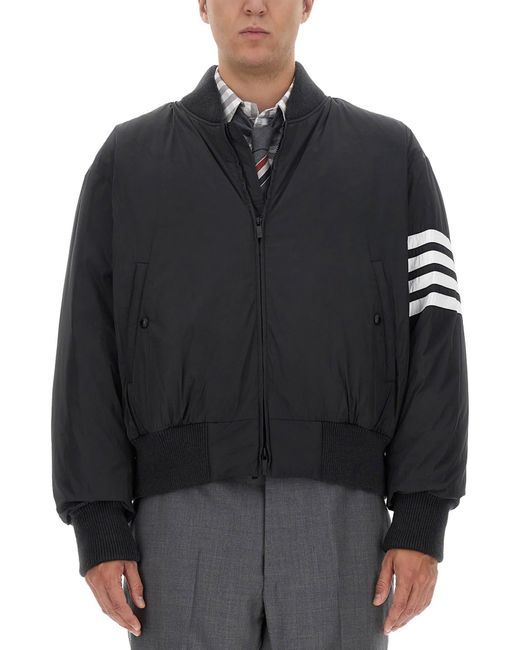 Thom Browne Black Oversize Jacket for men