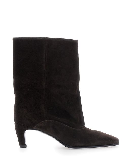 Strategia Black Ankle Boot Amber Leather