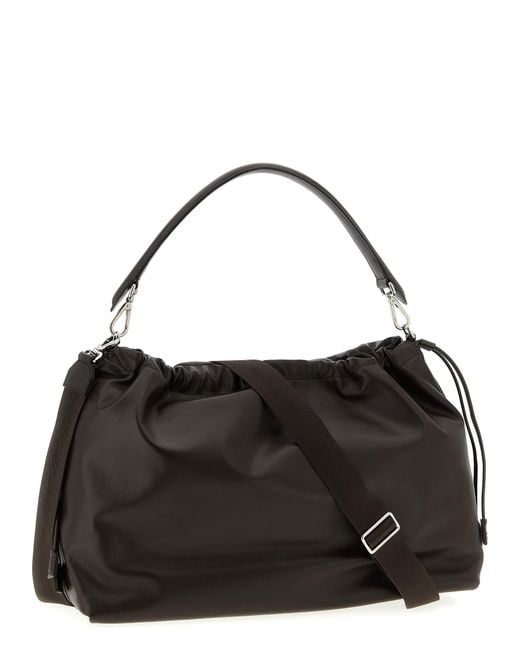 Fendi Black Flux Maxi Messanger Hand Bags