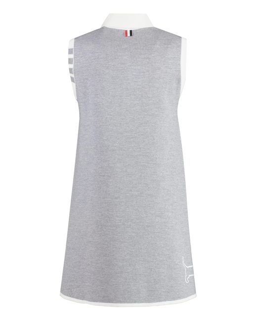 Thom Browne Gray Virgin Wool Dress