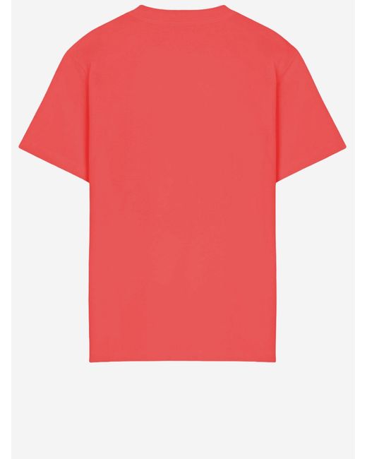 Just Cavalli Red Cotton T-Shirt T-Shirts & Jerseys