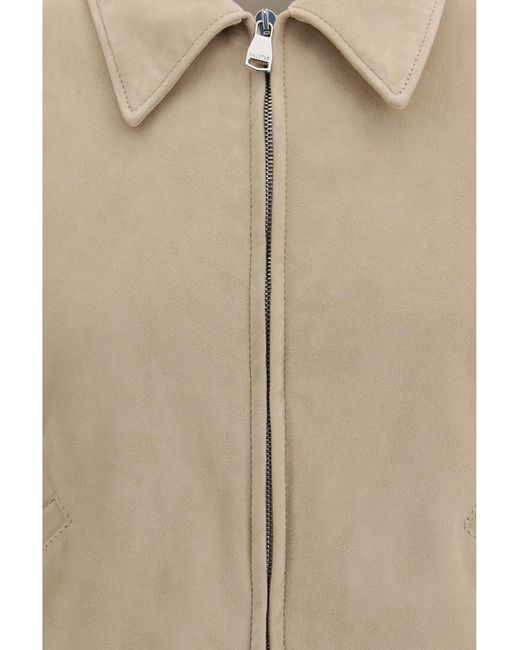 Valstar Natural Suede Bomber Jacket Lamb Ovis Aries for men