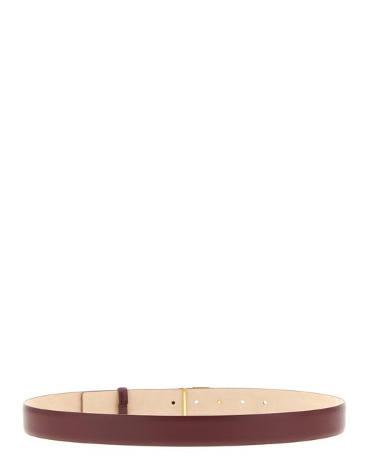 Khaite Pink 'Saddle' Belt