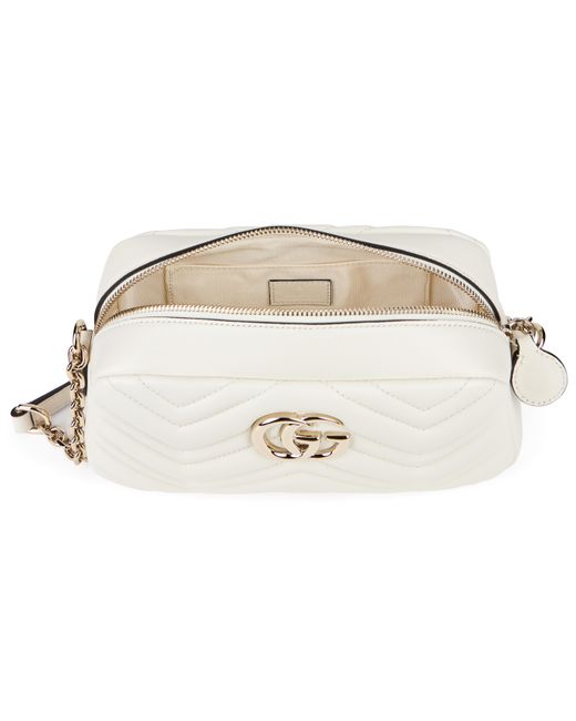 Gucci Natural Camera Bag Marmont Leather Lambskin Shoulder