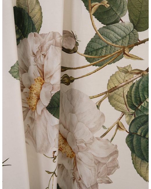 Giambattista Valli White Giant Bloom Midi Skirt