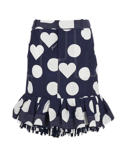 Jacquemus Blue Skirt La Jupe Cabana Cotton