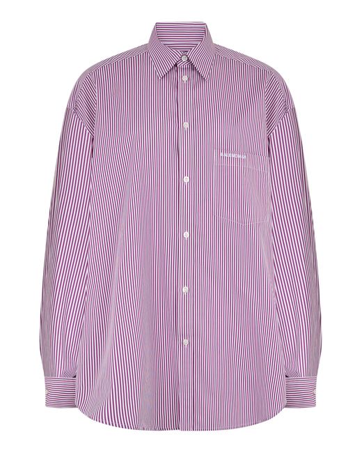 Balenciaga Purple Shirt Cotton