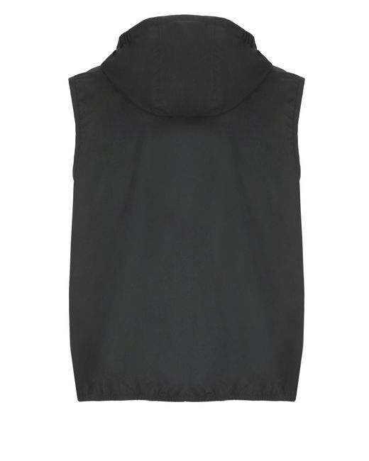 K-Way Black Valen Eco Stretch Dot Vest for men