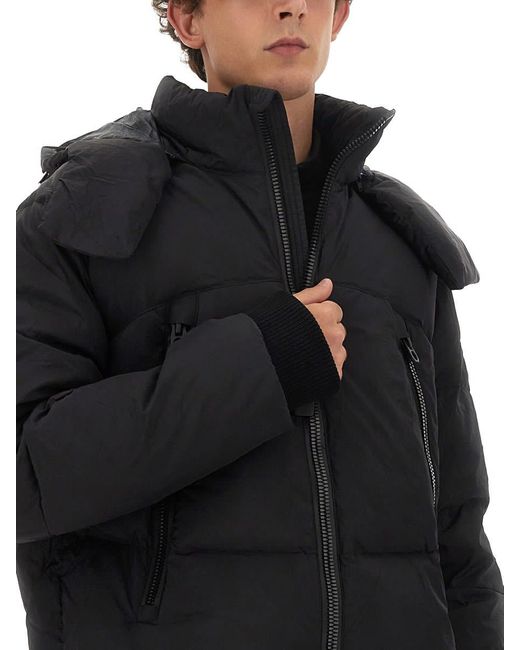 JG1 Black Jacket With Zip for men