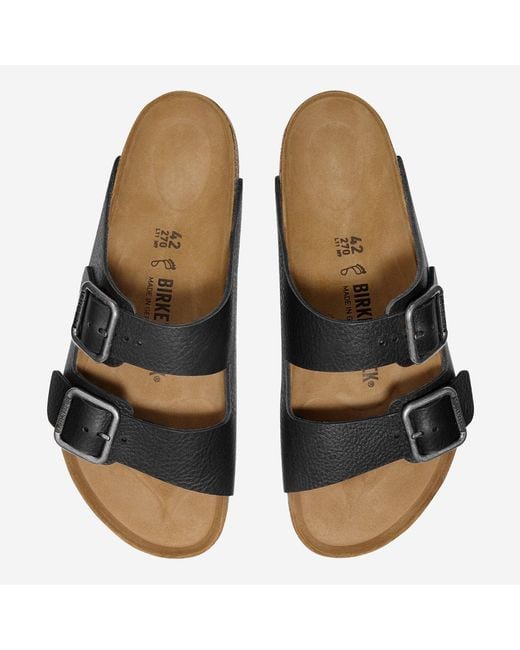Birkenstock Black Sandals Arizona Leather Slippers