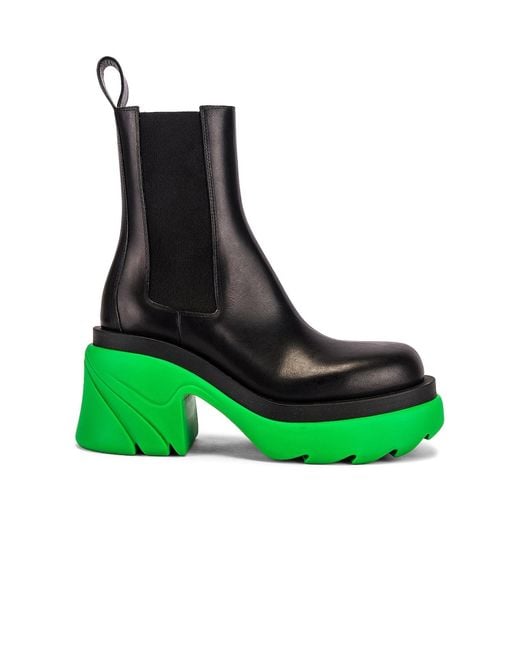 Bottega Veneta Green Flash 95Mm Chelsea Boots