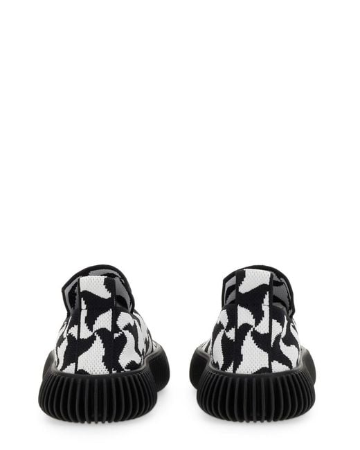 Bottega Veneta Black Slip-On Sneakers Knit Trainers