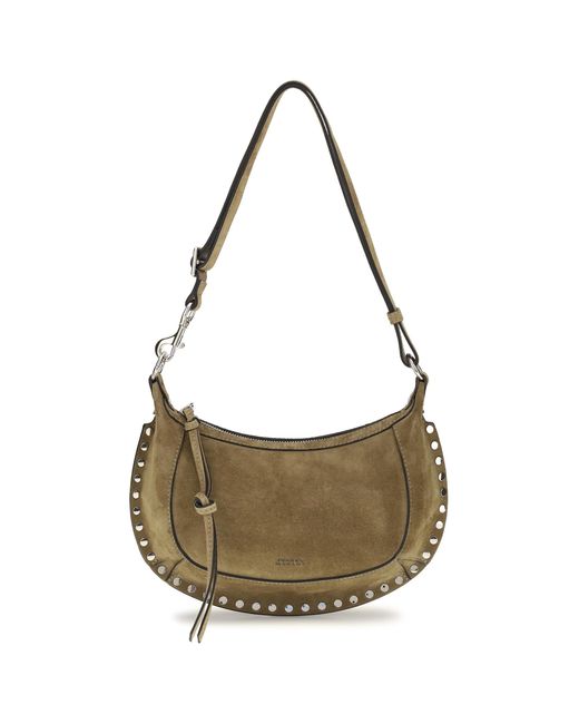 Isabel Marant Gray Shoulder Bag Oskan Moon Calf Leather
