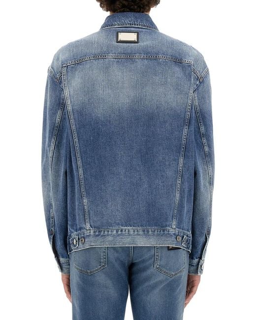 Dolce & Gabbana Blue Shirt Cotton for men